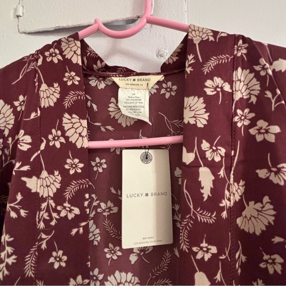 Lucky Brand Floral Bloom Robe Size S NWT - Picture 6 of 8